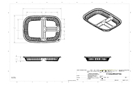 3 Compartment Tray- Drawing